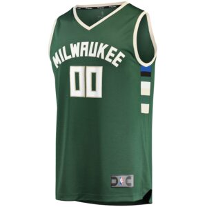 Milwaukee Bucks Jersey4u Fast Break Custom Jersey4u Jersey Hunter Green - Icon Edition photo 2 Jersey4u