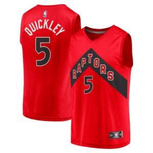 Immanuel Quickley Toronto Raptors Jersey4u Fast Break Player Jersey - Icon Edition - Red photo 1 Jersey4u
