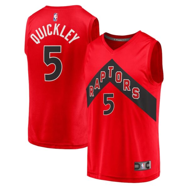 Immanuel Quickley Toronto Raptors Jersey4u Fast Break Player Jersey - Icon Edition - Red photo 1 Jersey4u