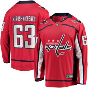 Ivan Miroshnichenko Washington Capitals Jersey4u Home Premier Breakaway Player Jersey - Red photo 1 Jersey4u