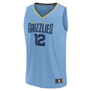 Ja Morant Memphis Grizzlies Jersey4u Fast Break Jersey4u Player Jersey - Statement Edition - Light Blue photo 2 Jersey4u