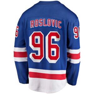 Jack Roslovic New York Rangers Jersey4u Home Premier Breakaway Player Jersey - Blue photo 3 Jersey4u
