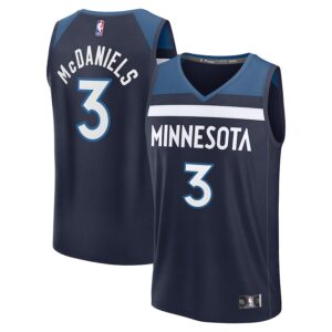 Jaden McDaniels Minnesota Timberwolves Jersey4u Fast Break Jersey4u Player Jersey - Icon Edition - Navy photo 1 Jersey4u