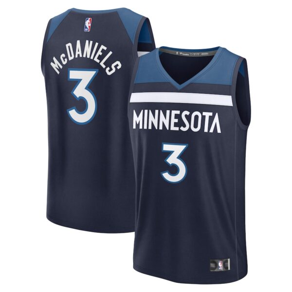 Jaden McDaniels Minnesota Timberwolves Jersey4u Fast Break Jersey4u Player Jersey - Icon Edition - Navy photo 1 Jersey4u