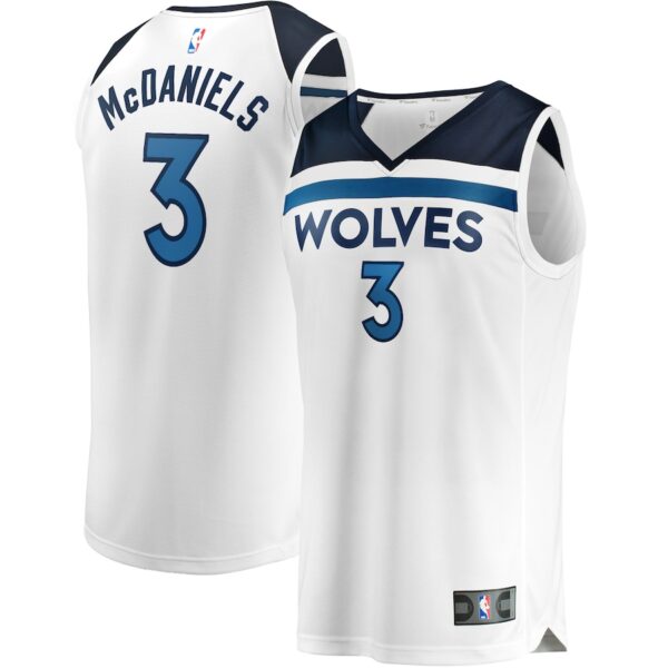 Jaden McDaniels Minnesota Timberwolves Jersey4u Fast Break Jersey4u Player Jersey - Association Edition - White photo 1 Jersey4u