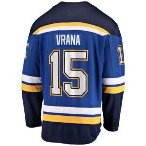 Jakub Vrana St. Louis Blues Jersey4u Home Breakaway Jersey - Blue photo 3 Jersey4u