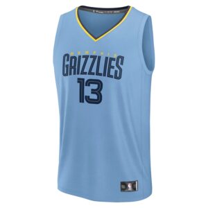 Jaren Jackson Jr. Memphis Grizzlies Jersey4u Fast Break Jersey4u Player Jersey - Statement Edition - Light Blue photo 2 Jersey4u
