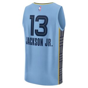 Jaren Jackson Jr. Memphis Grizzlies Jersey4u Fast Break Jersey4u Player Jersey - Statement Edition - Light Blue photo 3 Jersey4u