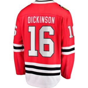 Jason Dickinson Chicago Blackhawks Jersey4u Home Breakaway Jersey - Red photo 3 Jersey4u
