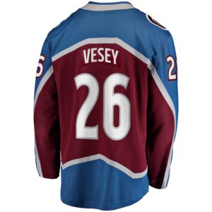 Jimmy Vesey Colorado Avalanche Jersey4u Home Breakaway Jersey - Burgundy photo 3 Jersey4u