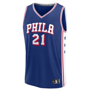 Joel Embiid Philadelphia 76ers Jersey4u Fast Break Jersey4u Jersey - Icon Edition - Royal photo 2 Jersey4u