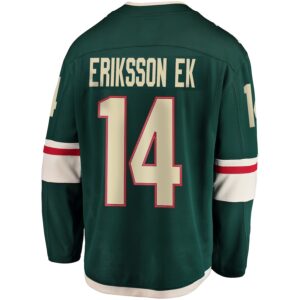 Joel Eriksson Ek Minnesota Wild Jersey4u Breakaway Jersey - Green photo 3 Jersey4u