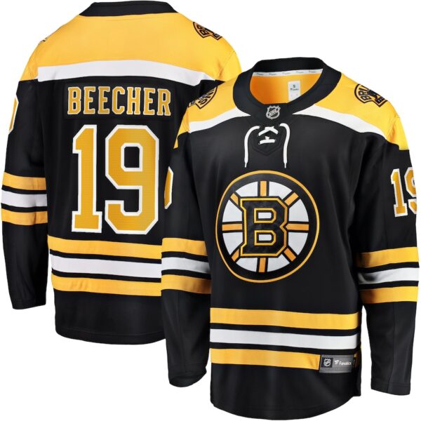 John Beecher Boston Bruins Jersey4u Home Premier Breakaway Player Jersey - Black photo 1 Jersey4u