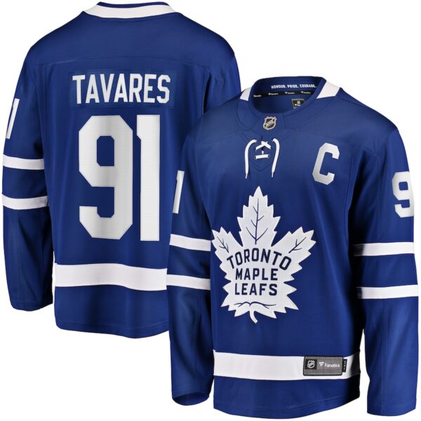 John Tavares Toronto Maple Leafs Jersey4u Home Captain Premier Breakaway Player Jersey - Blue photo 1 Jersey4u