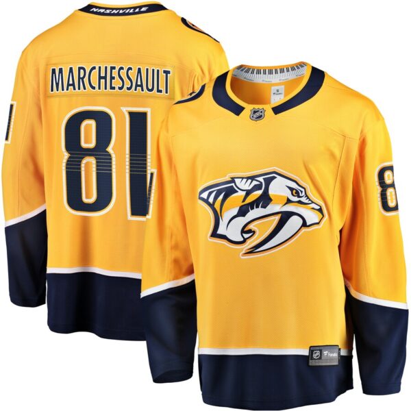 Jonathan Marchessault Nashville Predators Jersey4u  Premier Breakaway Player Jersey - Gold photo 1 Jersey4u