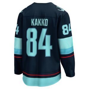 Kaapo Kakko Seattle Kraken Jersey4u Home Breakaway Player Jersey - Deep Sea Blue photo 3 Jersey4u