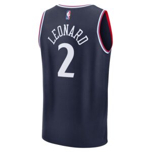 Kawhi Leonard LA Clippers Jersey4u Fast Break Icon Jersey - Navy photo 3 Jersey4u
