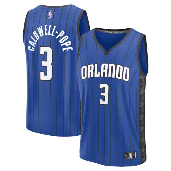 Kentavious Caldwell-Pope Orlando Magic Jersey4u Fast Break Jersey4u Player Jersey - Statement Edition - Blue photo 1 Jersey4u