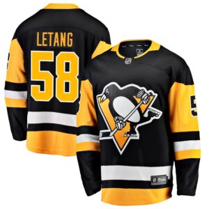 Kris Letang Pittsburgh Penguins Jersey4u Home Breakaway Jersey - Black photo 1 Jersey4u