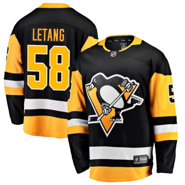 Kris Letang Pittsburgh Penguins Jersey4u Home Breakaway Jersey - Black photo 1 Jersey4u