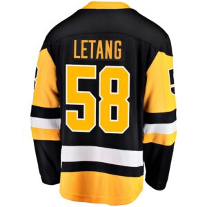 Kris Letang Pittsburgh Penguins Jersey4u Home Breakaway Jersey - Black photo 3 Jersey4u