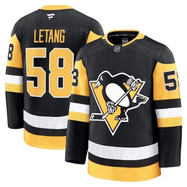 Kris Letang Pittsburgh Penguins Jersey4u Home Premium Jersey - Black photo 1 Jersey4u
