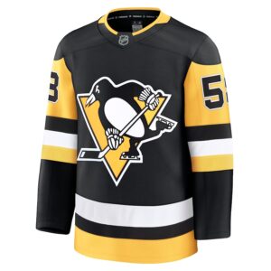 Kris Letang Pittsburgh Penguins Jersey4u Home Premium Jersey - Black photo 2 Jersey4u