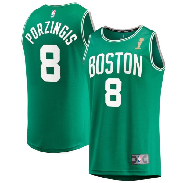 Kristaps Porzingis Boston Celtics Jersey4u 2024 NBA Finals Champions Fast Break Jersey4u Player Jersey - Kelly Green - Icon Edition photo 1 Jersey4u