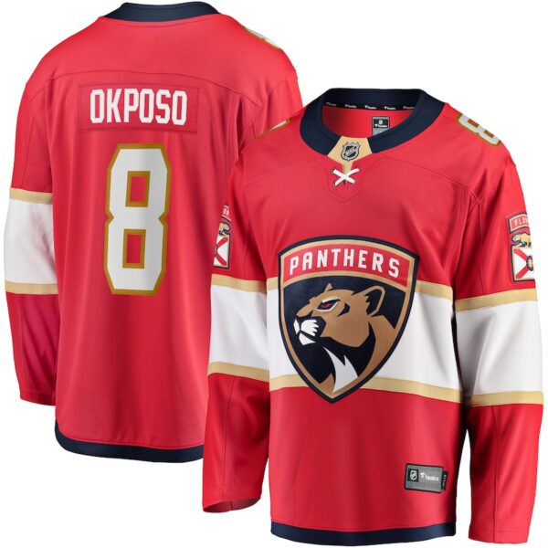 Kyle Okposo Florida Panthers Jersey4u Home Premier Breakaway Player Jersey - Red photo 1 Jersey4u