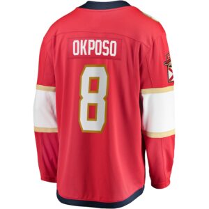 Kyle Okposo Florida Panthers Jersey4u Home Premier Breakaway Player Jersey - Red photo 3 Jersey4u