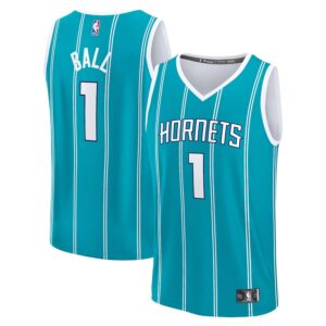 LaMelo Ball Charlotte Hornets Jersey4u Fast Break Jersey4u Player Jersey - Icon Edition - Teal photo 1 Jersey4u