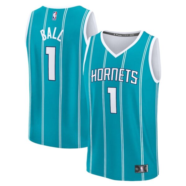 LaMelo Ball Charlotte Hornets Jersey4u Fast Break Jersey4u Player Jersey - Icon Edition - Teal photo 1 Jersey4u
