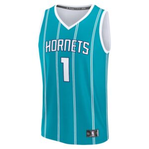 LaMelo Ball Charlotte Hornets Jersey4u Fast Break Jersey4u Player Jersey - Icon Edition - Teal photo 2 Jersey4u