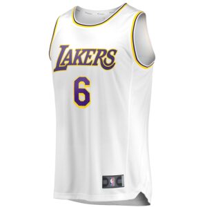 LeBron James Los Angeles Lakers Jersey4u Fast Break Jersey4u Player Jersey - Association Edition - White photo 2 Jersey4u