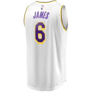 LeBron James Los Angeles Lakers Jersey4u Fast Break Jersey4u Player Jersey - Association Edition - White photo 3 Jersey4u