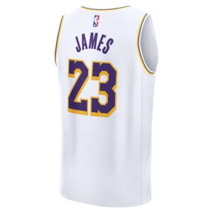 LeBron James Los Angeles Lakers Jersey4u Fast Break Jersey4u Player Jersey - Association Edition - White photo 3 Jersey4u