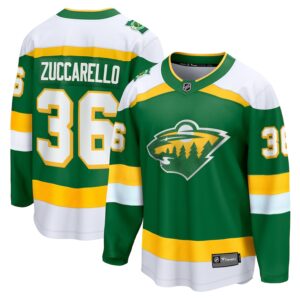 Mats Zuccarello Minnesota Wild Jersey4u Alternate Premier Breakaway Player Jersey - Green photo 1 Jersey4u