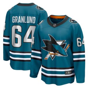 Mikael Granlund San Jose Sharks Jersey4u Home Breakaway Jersey - Teal photo 1 Jersey4u