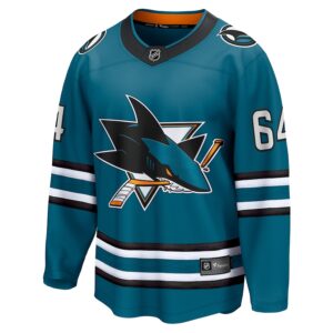 Mikael Granlund San Jose Sharks Jersey4u Home Breakaway Jersey - Teal photo 2 Jersey4u