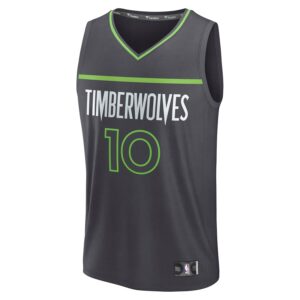 Mike Conley Minnesota Timberwolves Jersey4u Fast Break Jersey4u Player Jersey - Statement Edition - Charcoal photo 2 Jersey4u