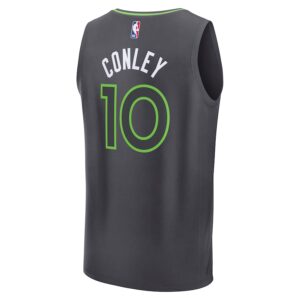 Mike Conley Minnesota Timberwolves Jersey4u Fast Break Jersey4u Player Jersey - Statement Edition - Charcoal photo 3 Jersey4u