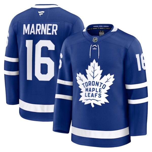 Mitch Marner Toronto Maple Leafs Jersey4u Home Premium Jersey - Blue photo 1 Jersey4u