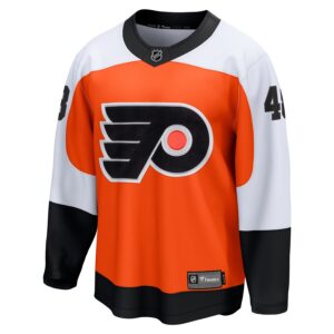 Morgan Frost Philadelphia Flyers Jersey4u Home Breakaway Jersey - Orange photo 2 Jersey4u