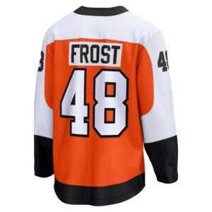 Morgan Frost Philadelphia Flyers Jersey4u Home Breakaway Jersey - Orange photo 3 Jersey4u