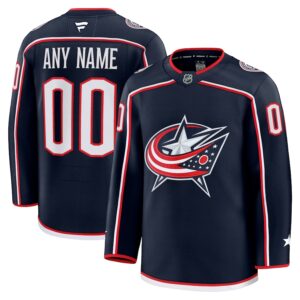 Columbus Blue Jackets Jersey4u Home Premium Custom Jersey - Navy photo 1 Jersey4u