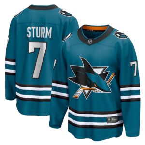 Nico Sturm San Jose Sharks Jersey4u Home Breakaway Jersey - Teal photo 1 Jersey4u