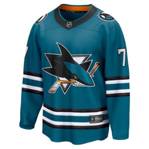 Nico Sturm San Jose Sharks Jersey4u Home Breakaway Jersey - Teal photo 2 Jersey4u