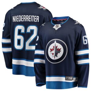 Nino Niederreiter Winnipeg Jets Jersey4u Home Premier Breakaway Player Jersey - Navy photo 1 Jersey4u
