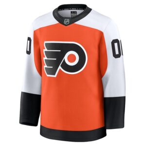 Philadelphia Flyers Jersey4u Home Premium Custom Jersey - Orange photo 2 Jersey4u