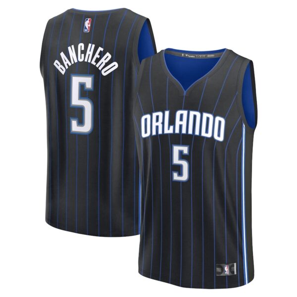 Paolo Banchero Orlando Magic Jersey4u Fast Break Jersey4u Player Jersey - Icon Edition - Black photo 1 Jersey4u